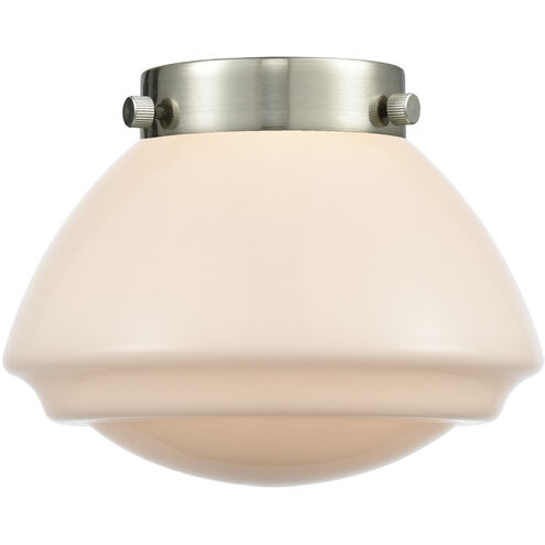 Franklin Restoration Olean 1 Light 6.75 inch Brushed Brass Mini Pendant Ceiling Light in Incandescent, Matte White, Franklin Restoration